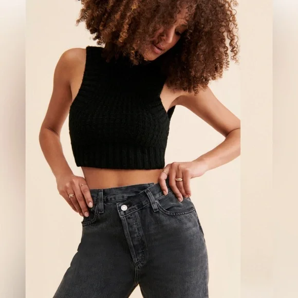 AGOLDE High-Rise Criss Cross Jeans